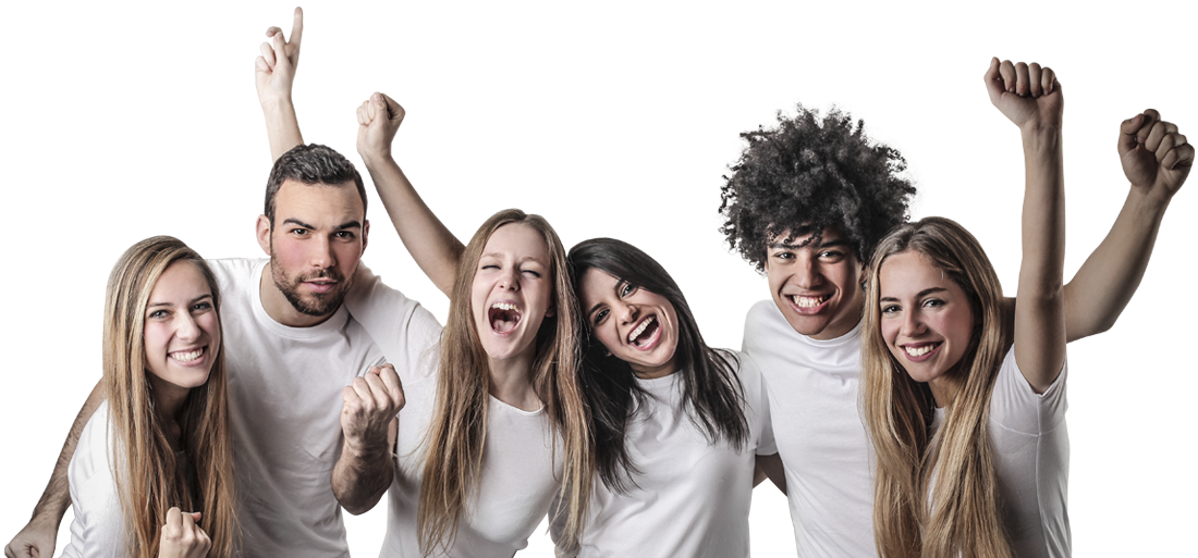 Profesionales del servicio al cliente de Piensa Solutions contentos por ayudarles con sus proyectos online