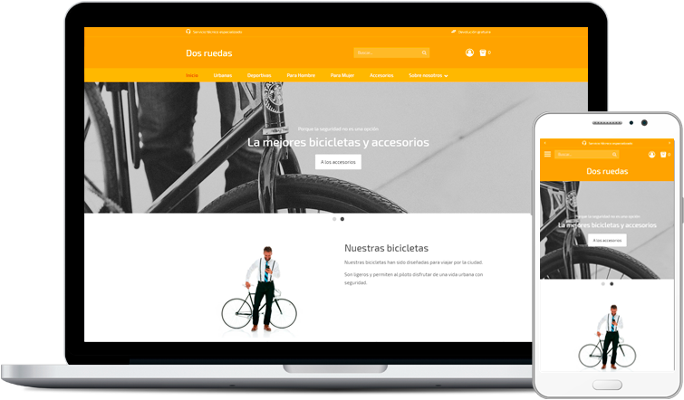 Ejemplo de diseño de Tienda Online de bicicletas