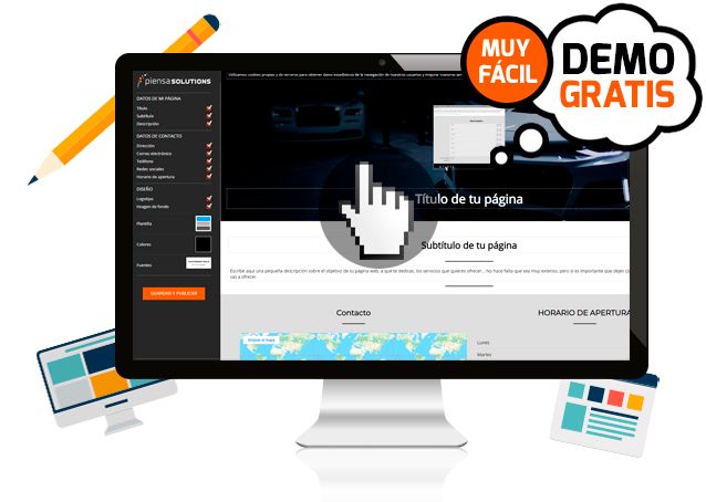 Demo gratuita para probar Web Sencilla