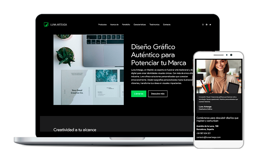 Ejemplo de diseño con WordPress de una web de música